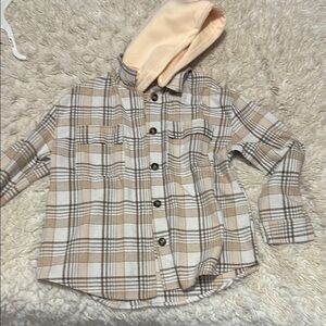 Tan and White Utility Jacket with Classic Style